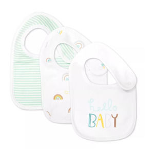 MAC & MOON Baby Boys or Baby Girls Cotton Bibs
